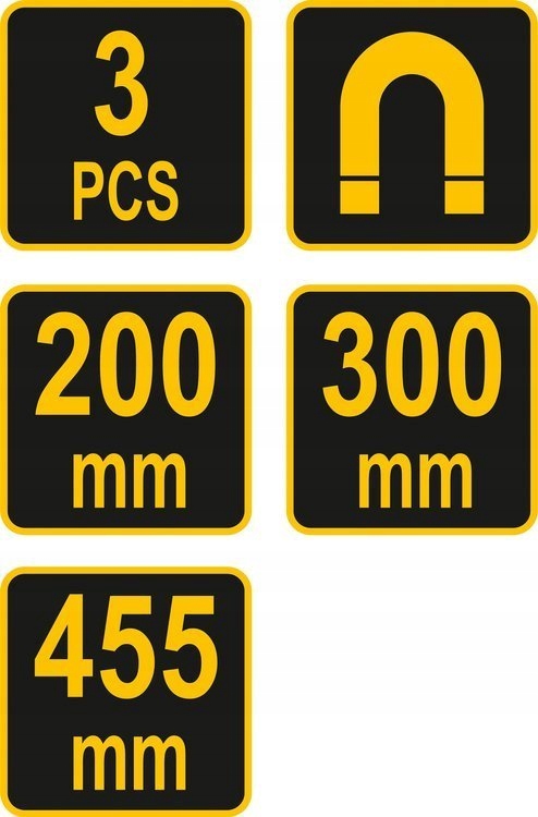 Listwa magnetyczna do narzędzi 3 sztuki Vorel Kod producenta 57830