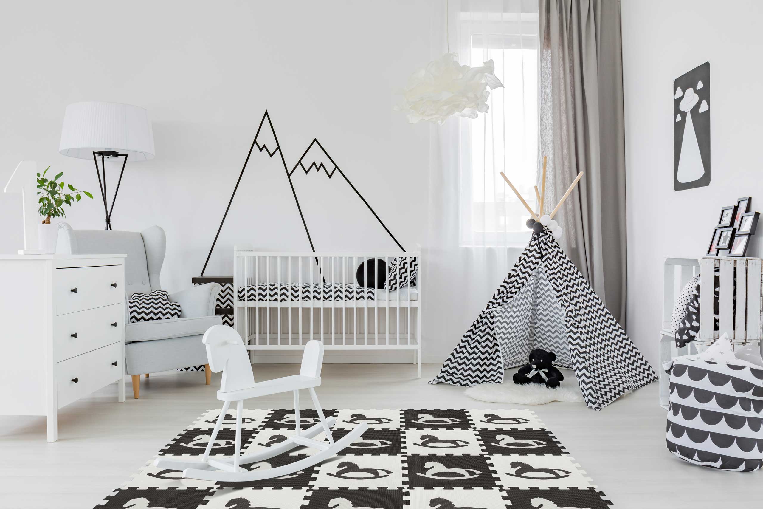 DUŻE PUZZLE PIANKOWE KONIK 30x30 10SZT GRUBE EAN (GTIN) 5904165145253