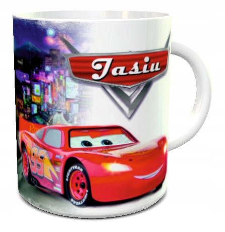 

Kubek imienny Auta 3 Cars Zygzak Złomek