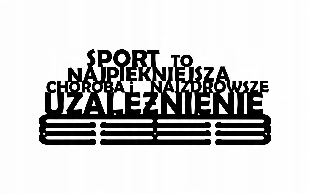 

Wieszak na medale Sport To Choroba #2 na 90 medali