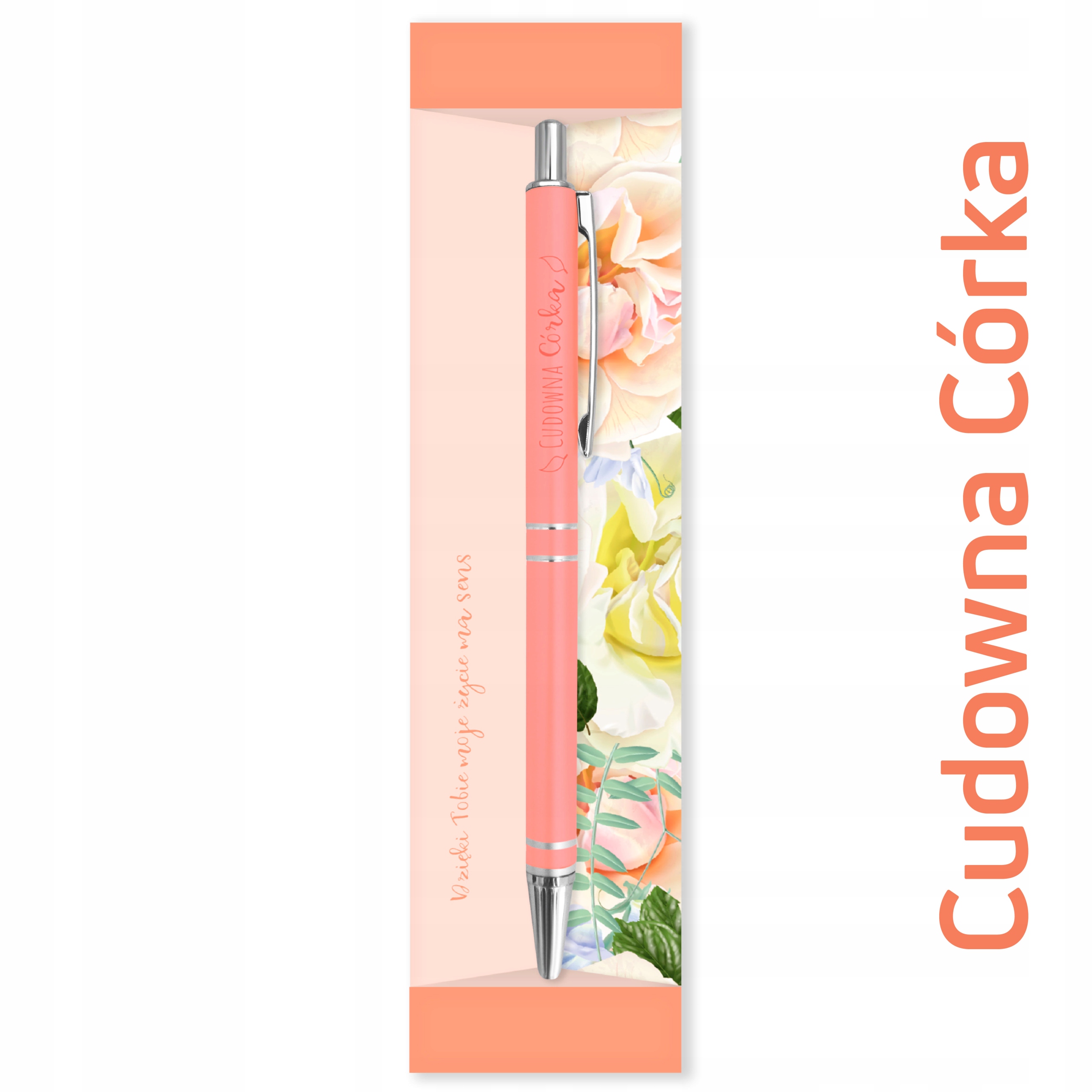 

Długopis upominek Cudowna Córka w kwiaty Flora