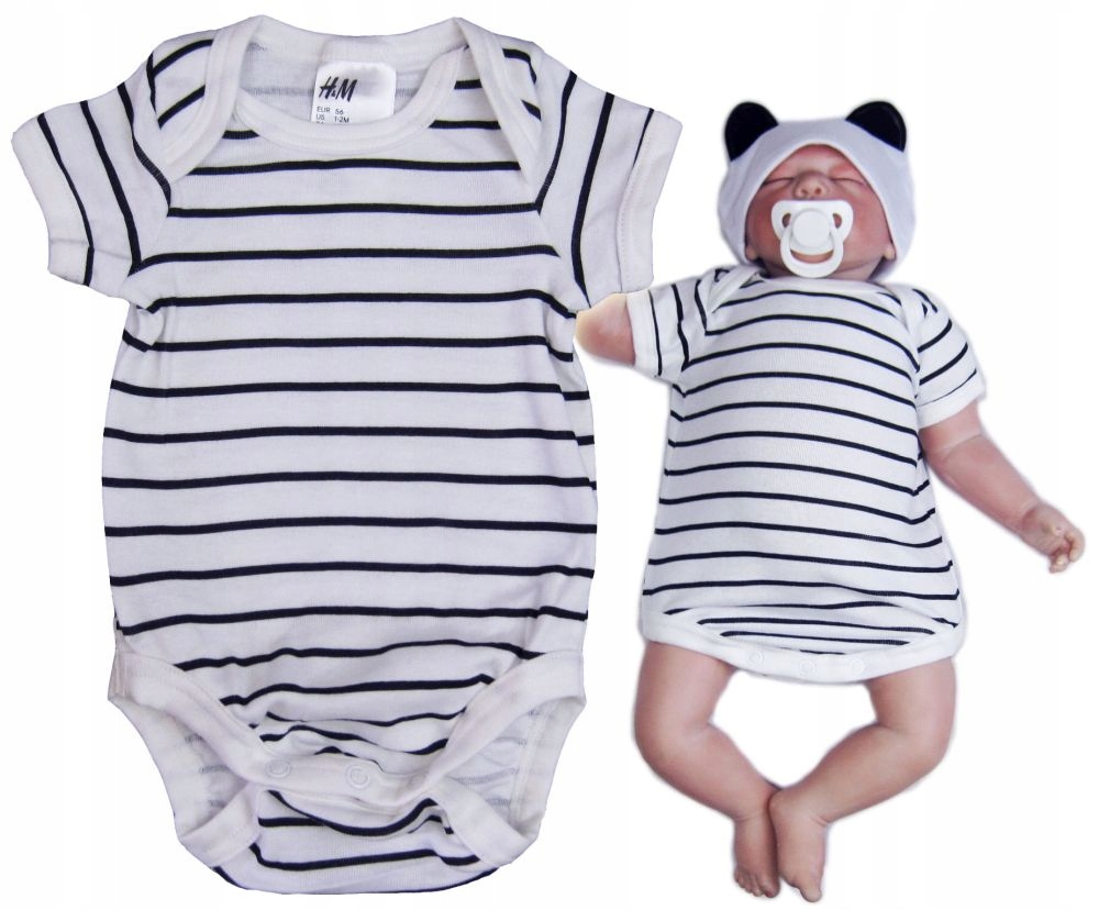 

H&m * Bawełniane Body Bodziak Ddf p* 56/62