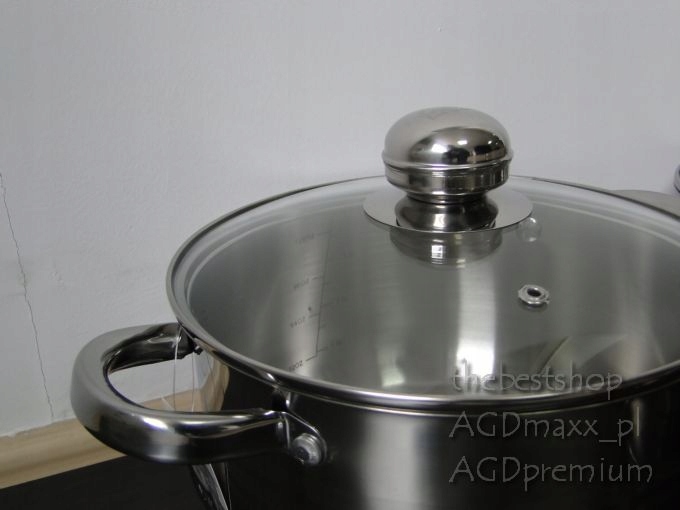 GARNKI komplet 12 elementów -INDUKCJA 3 / 4156 Marka inna