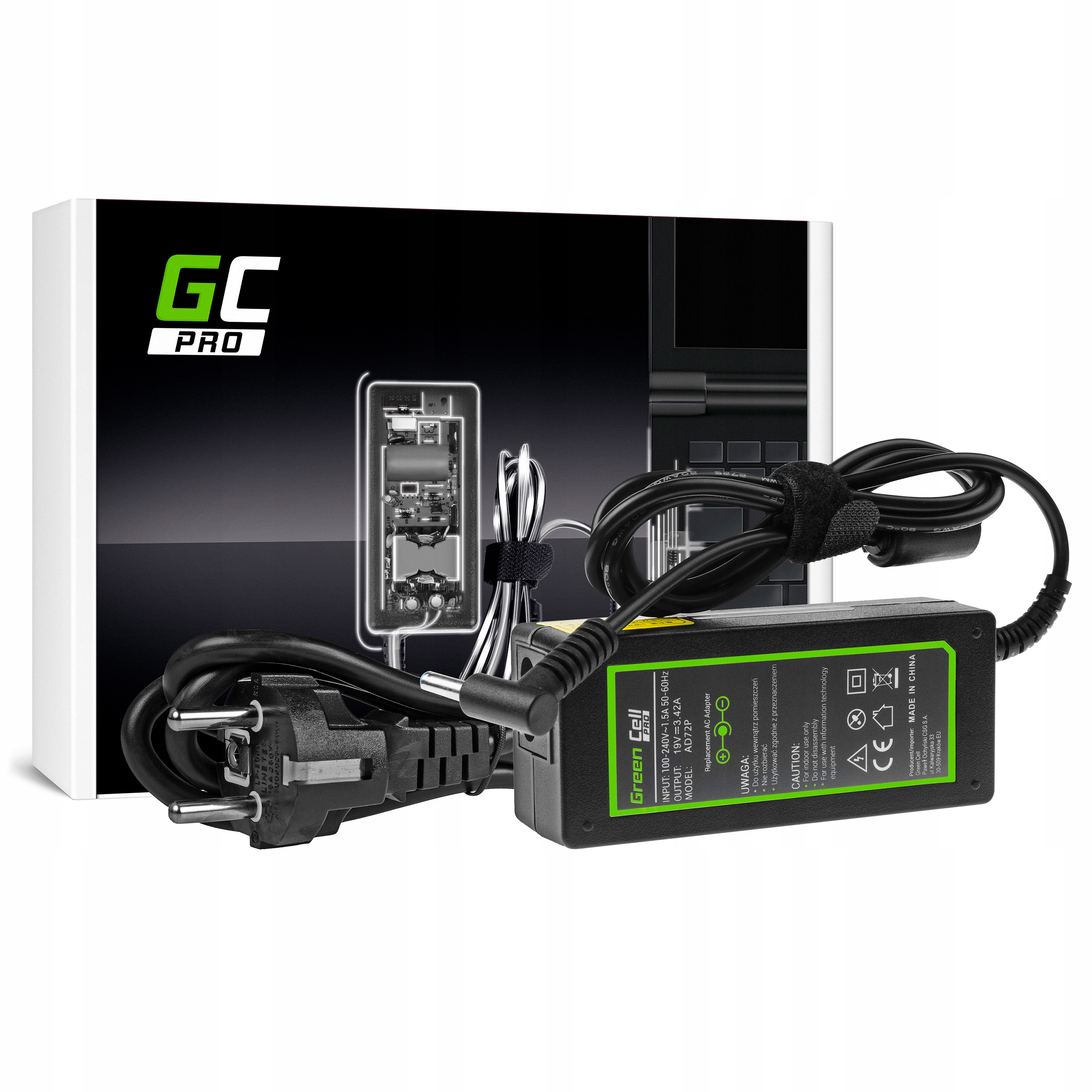 

Ładowarka do Asus Pro 19V 3.42A 65W Pin 4.5-3.0mm
