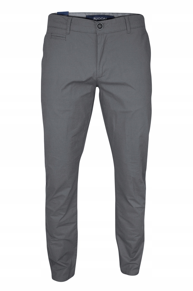 

Szare spodnie typu chinos, letnie Rigon- 33/34