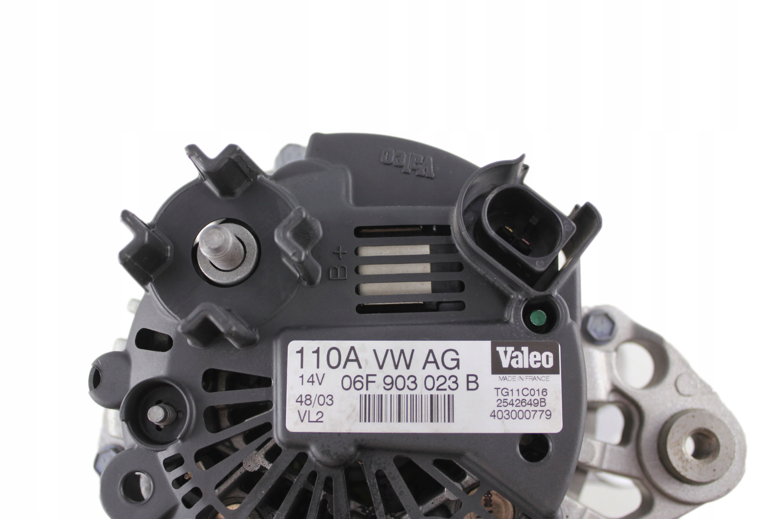 Alternator VALEO VWAG 110A 06F903023B Jakość części (zgodnie z GVO) O - oryginał z logo producenta pojazdu (OE)
