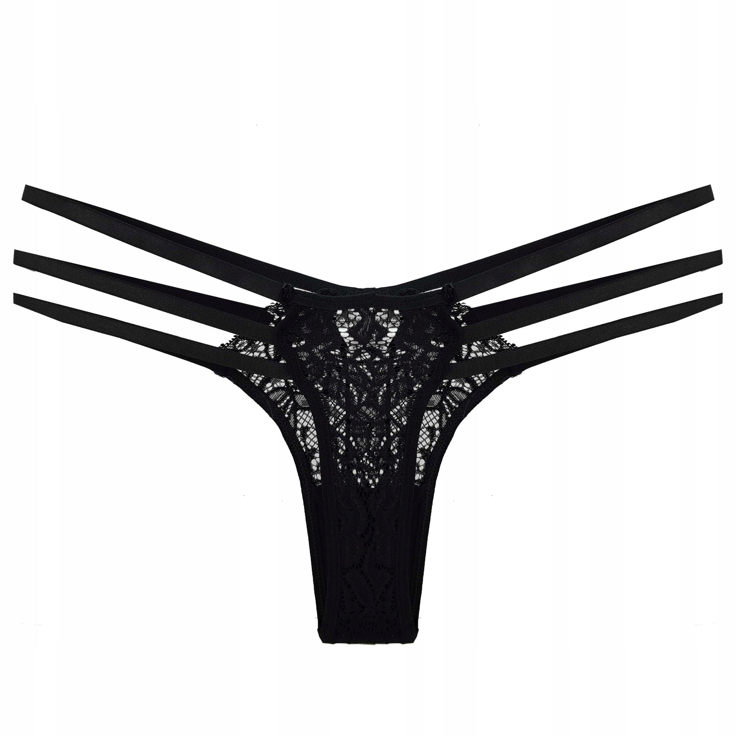 Stringi damskie seksowne paski BS001024