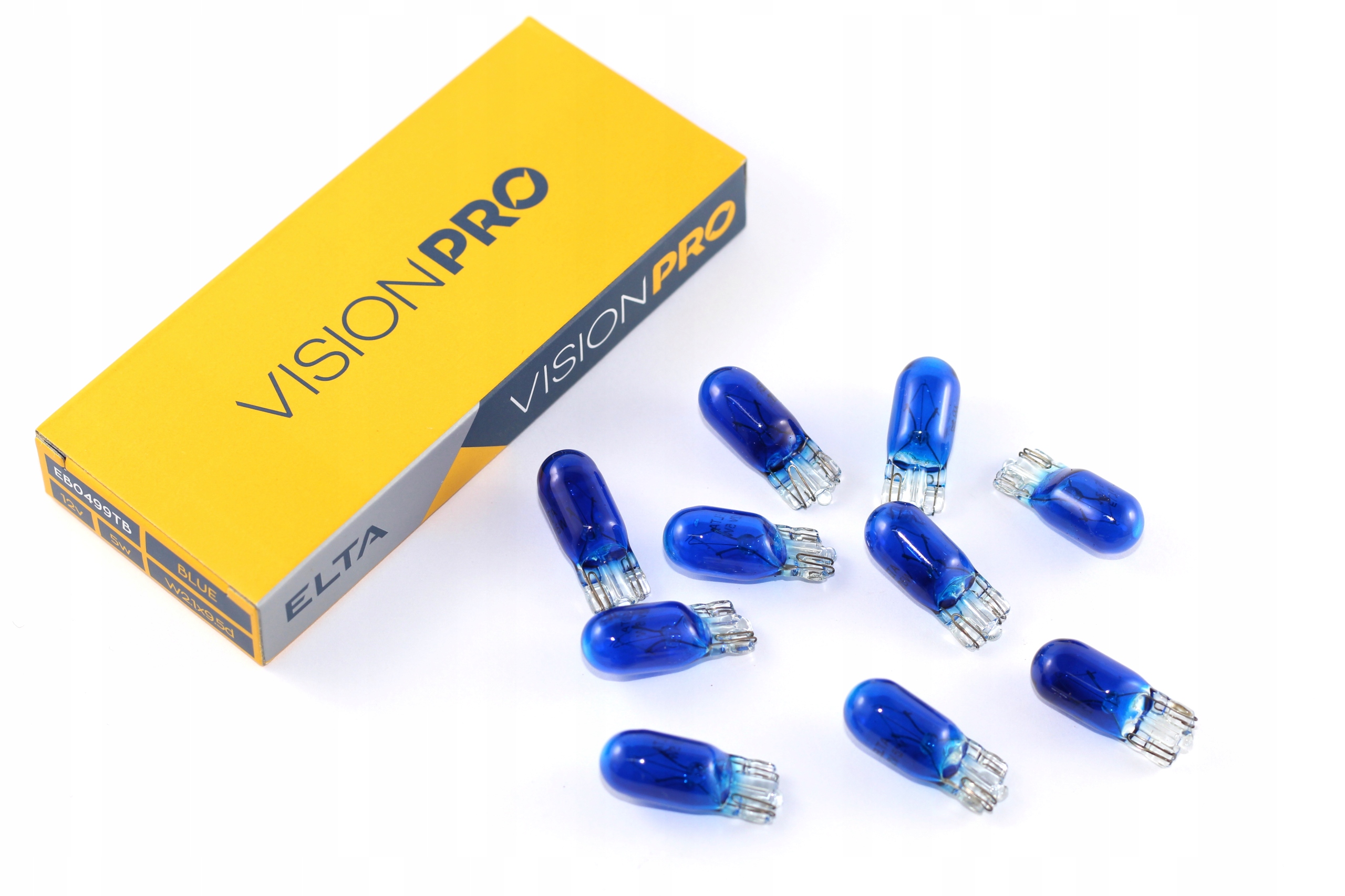 

Elta Żarówki 12V W5W T10 5W Postojówka Niebieska