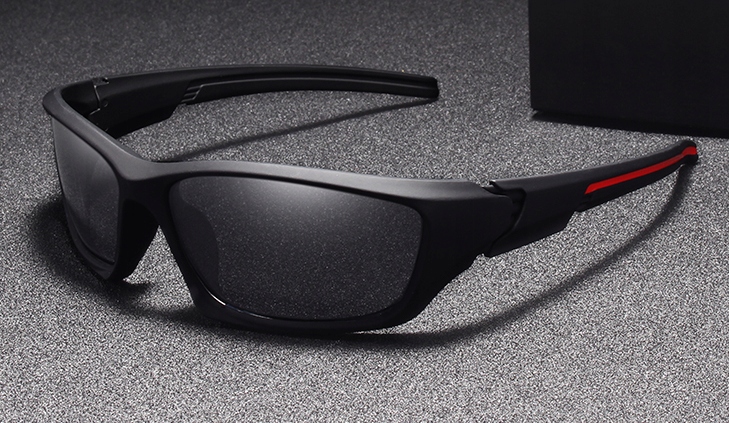 OKULARY MĘSKIE POLARYZACYJNE SPORTOWE ROWER ETUI Marka inna