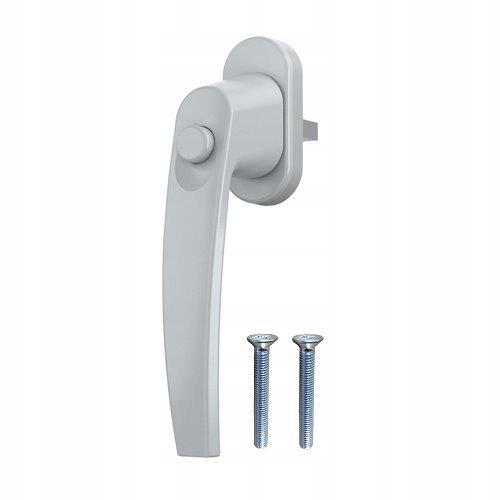 

Klamka klamki z przyciskiem na przycisk Srebrna