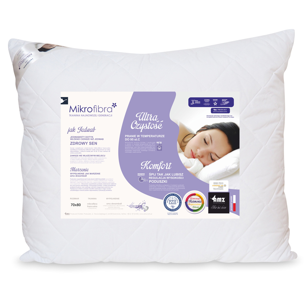 

Poduszka antyalergiczna soft 70x80 Amz biały