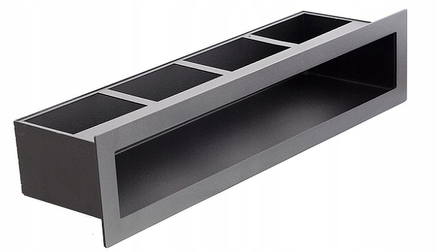 Kratka prosta luft Ventlab 900x70 mm czarna