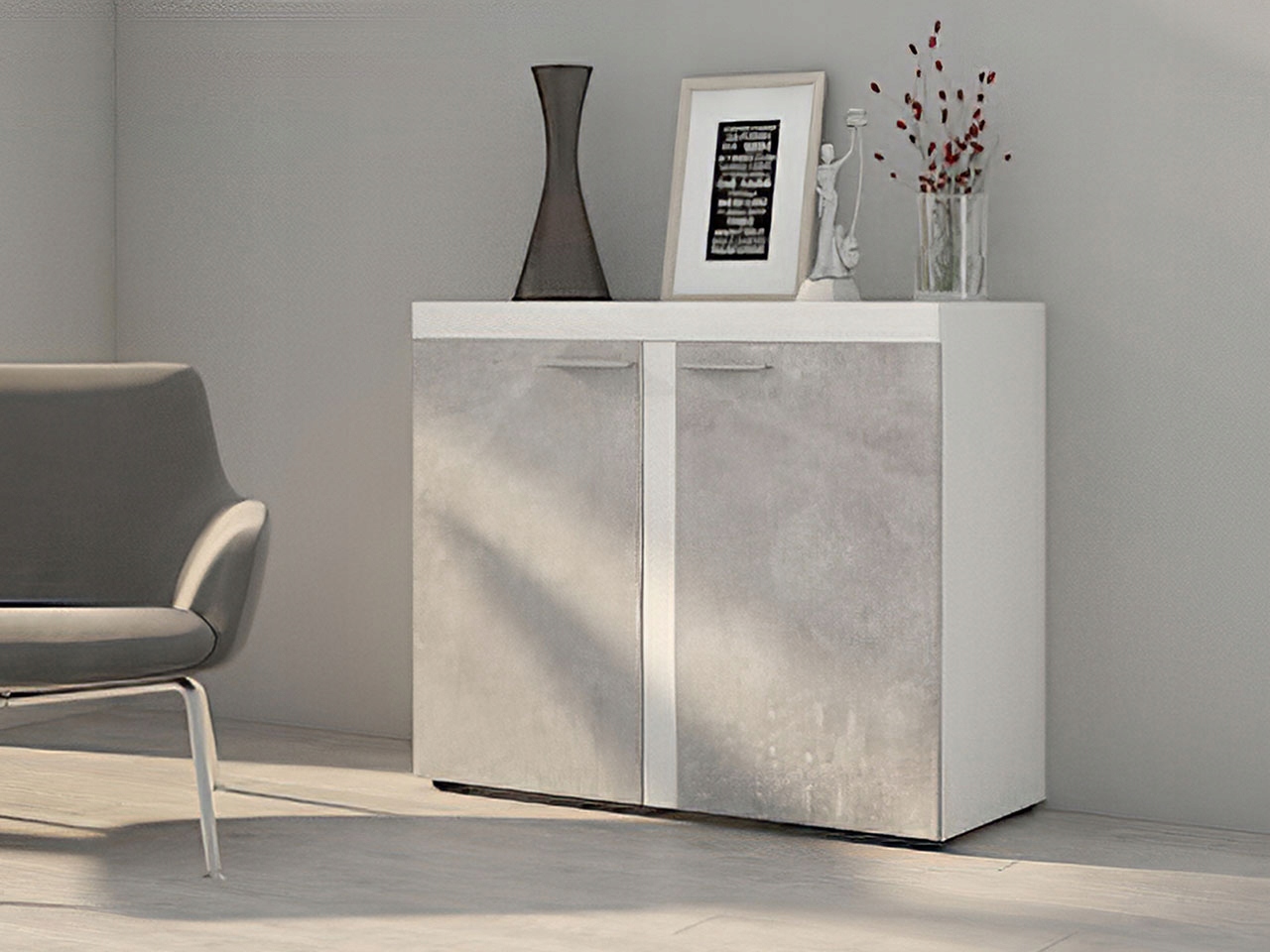 nowoczesna KOMODA RUMBA L 2F - Komody do Salonu EAN (GTIN) 5902928823745