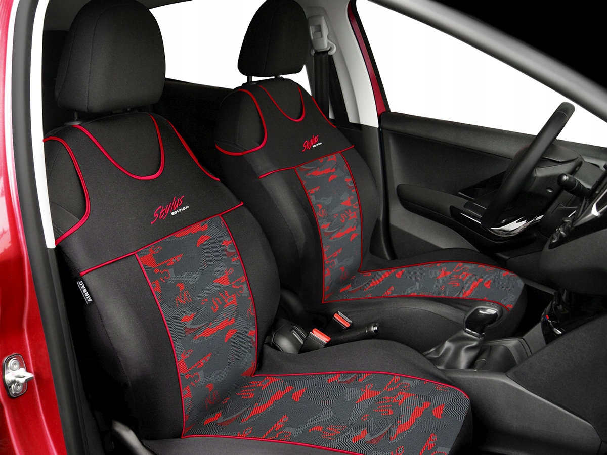 KOSZULKI SAMOCHODOWE POKROWCE NA SIEDZENIA FOTELE Materiał bawełna materiał tapicerski poliester welur żakard zamsz sztuczny inny