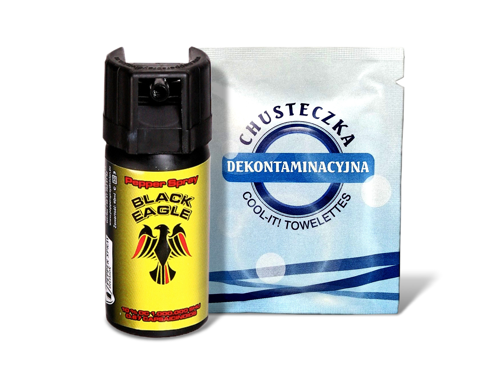 Gaz Pieprzowy Obronny Black Eagle Chusteczka