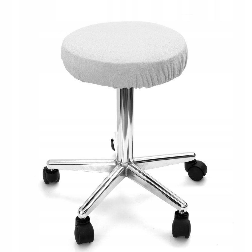 

Pokrowiec frotte na taboret kosmetyczny Biały