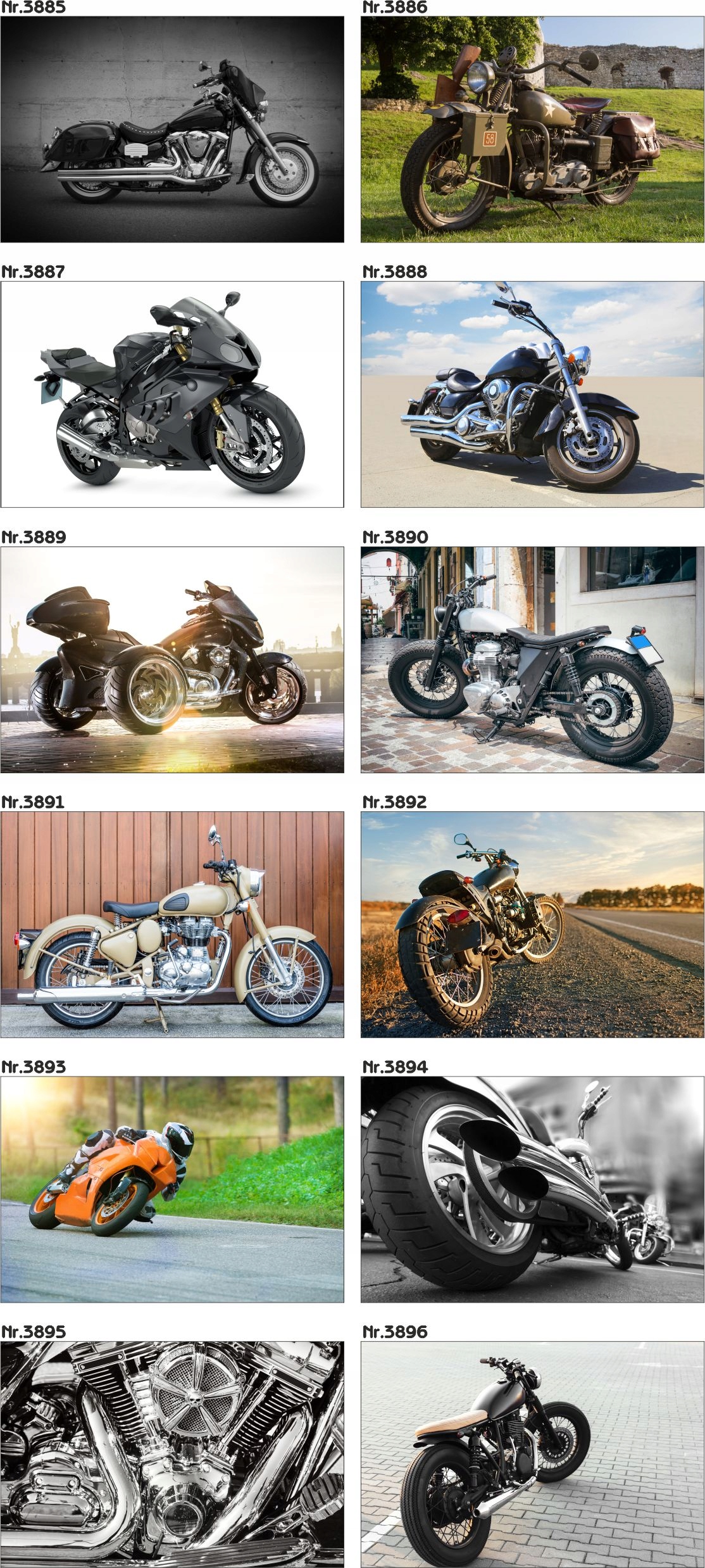 Plakat ścigacz,motocykl, chopper,motor,3d 70x50cm Szerokość produktu 70 cm