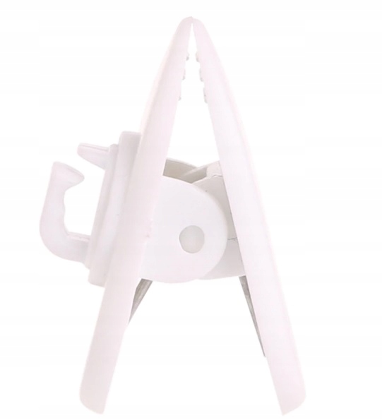 Klips uchwyt do słuchawek żabka biała