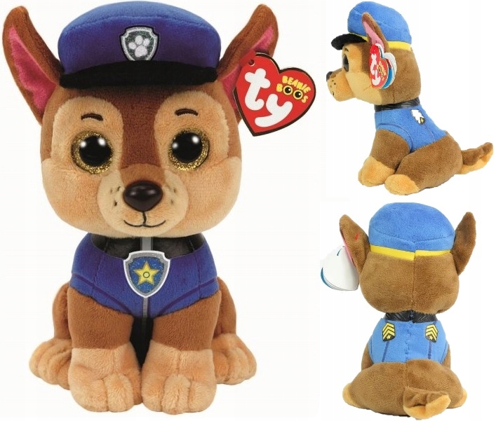 

Maskotka Psi Patrol pies Chase Ty Duży 24 cm