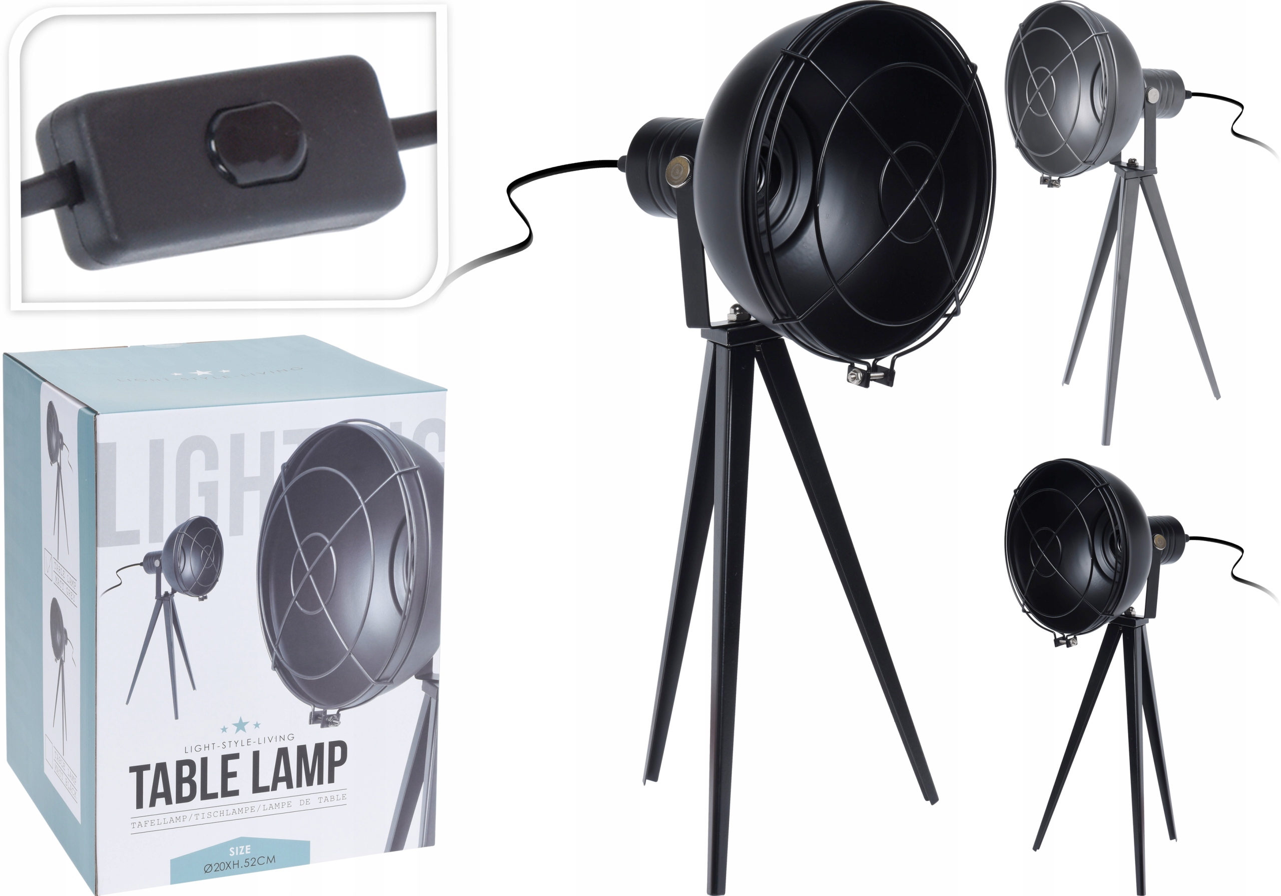 FENOMENALNA LAMPA NA TRZECH NOGACH - REFLEKTOR