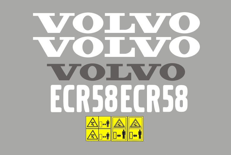 Samolepky Volvo ECR58