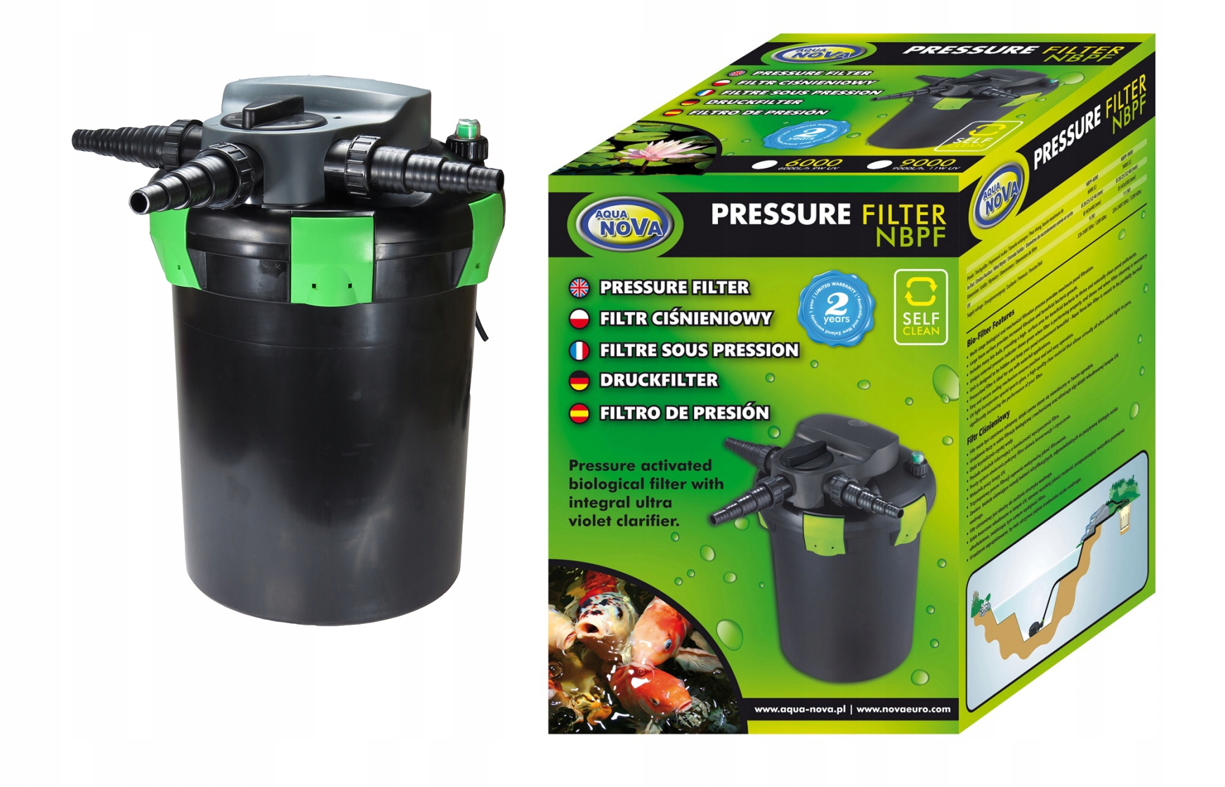 

Filtr Ciśnieniowy Samoczyszczący NBPF-6000L UV-9W
