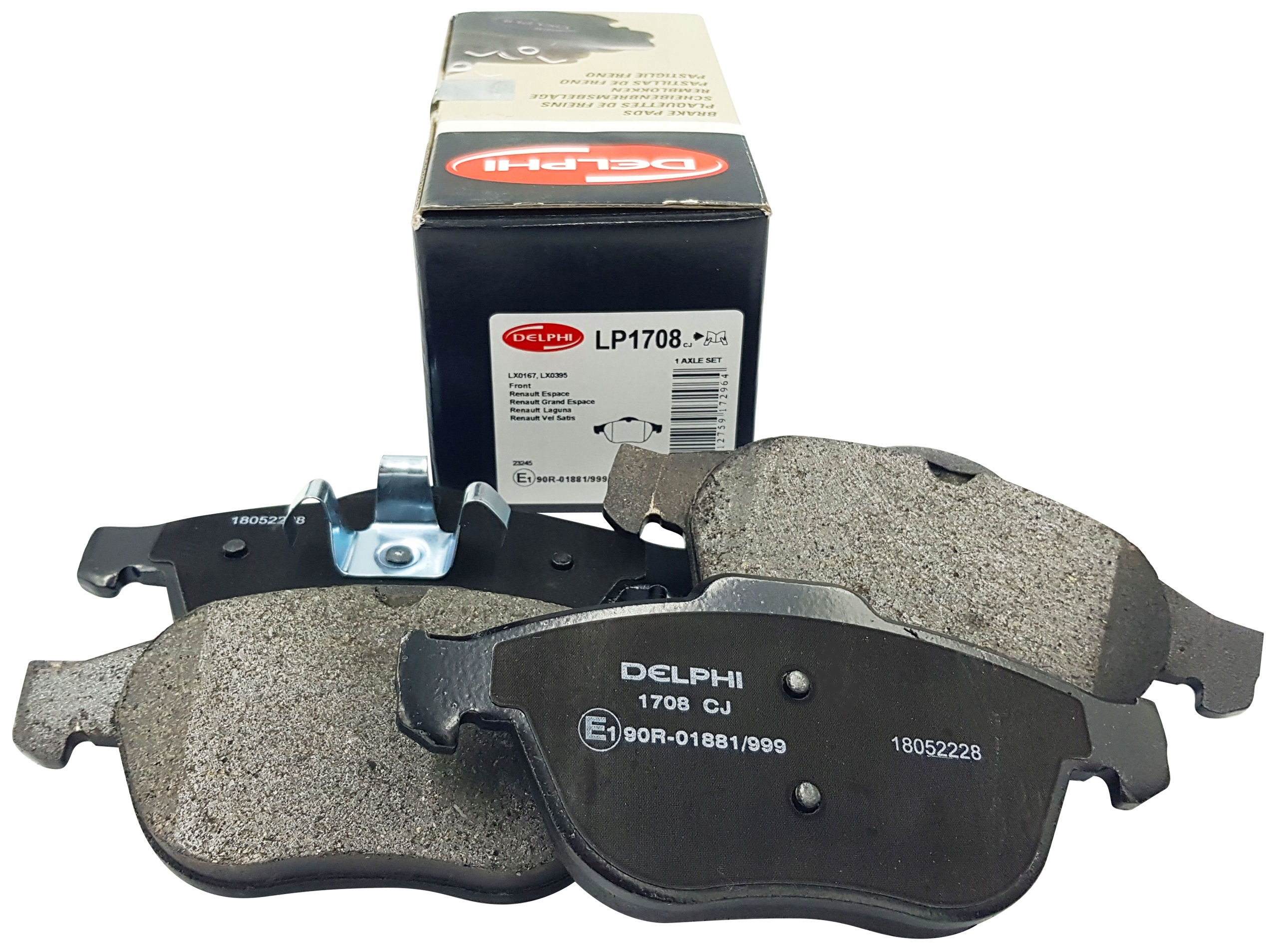 LP1708 - RENAULT LAGUNA II SCENIC И ПЕРЕДНИЕ ТОРМОЗНЫЕ КОЛОДКИ