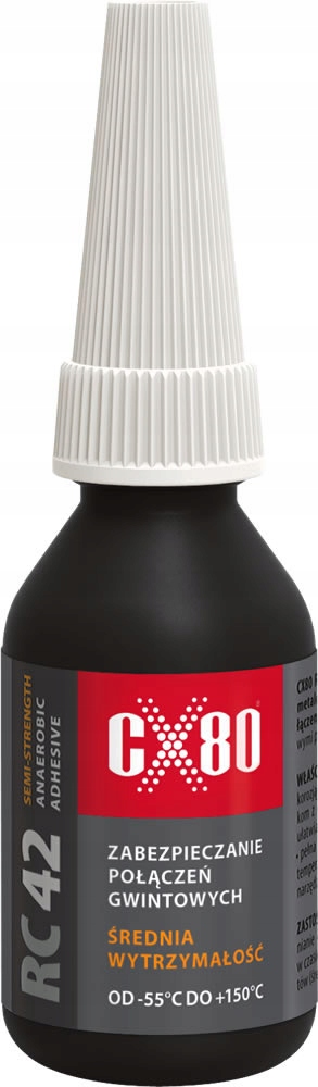 Klej Anaerobowy RC42 do śrub i nakrętek gwintów CX80 10ml