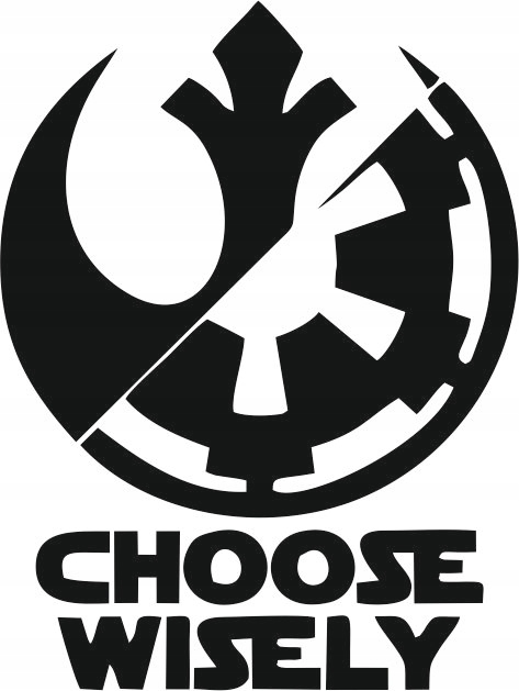

naklejka Star Wars Choose Wisely