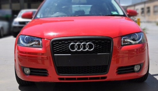 Audi A3 8P 05-08 grill atrapa CZARNY MAT ala RS S3 Numer katalogowy producenta 8L0853653OE