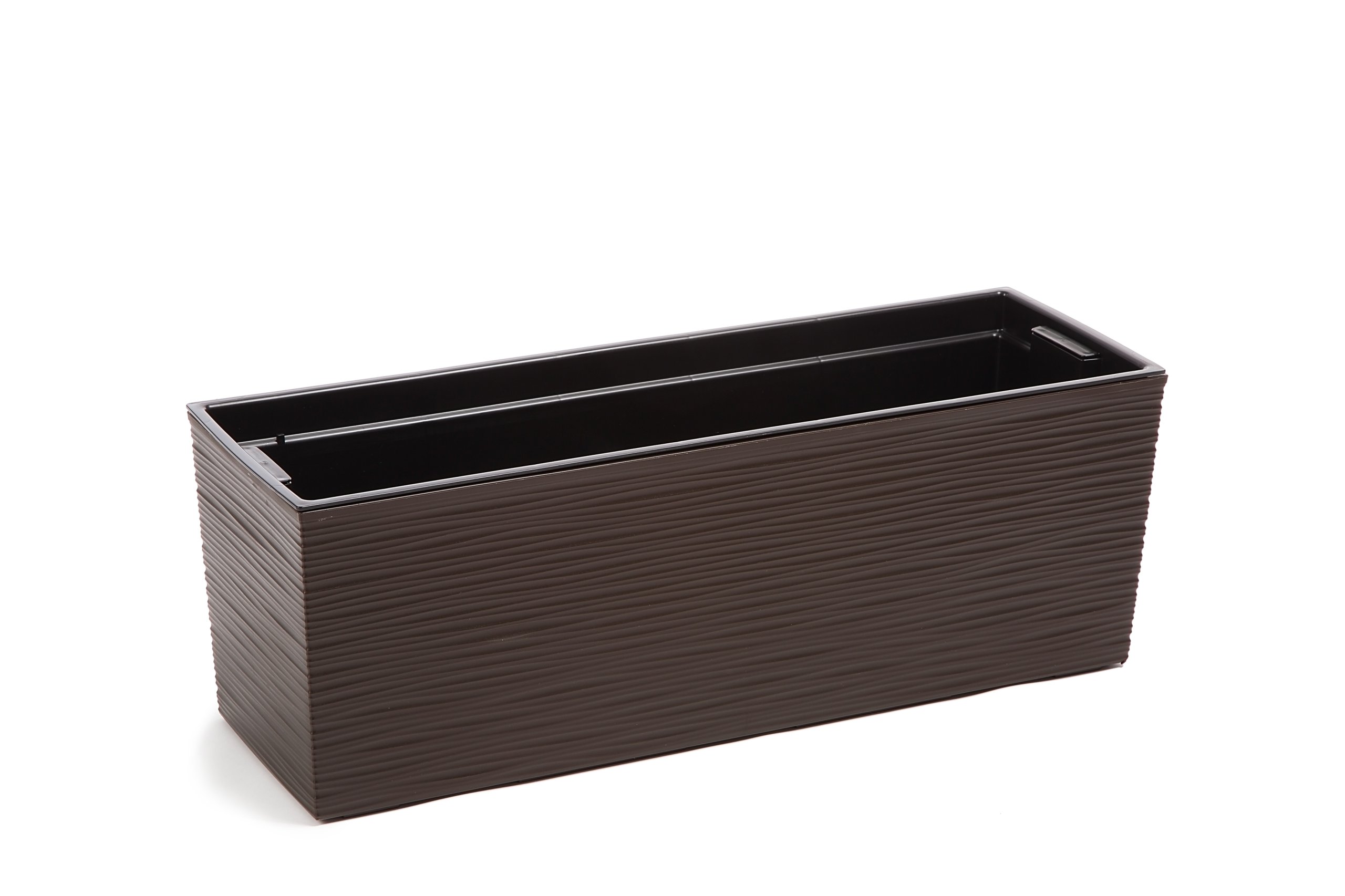 SKRZYNKA BEGONIA DŁUTO 19x56 h29,5 WKŁAD MOKKA