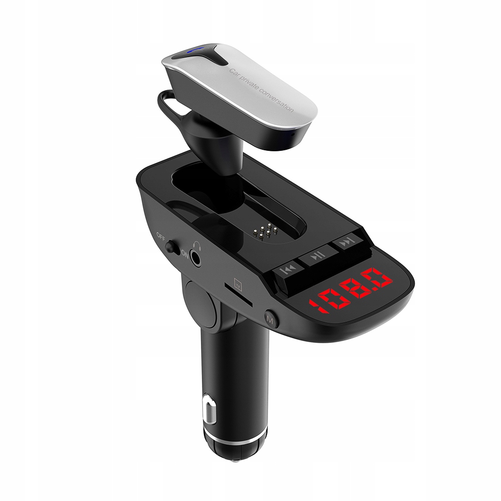 

Zestaw Głośnomówiący Transmiter Fm Bluetooth Aux
