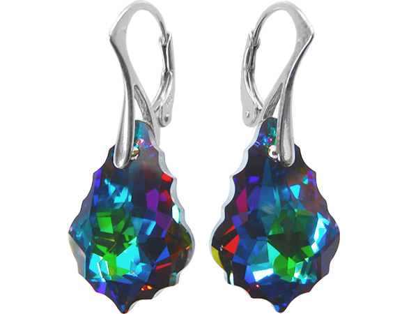 

Kolczyki Swarovski Baroque 22mm Meridian Blue