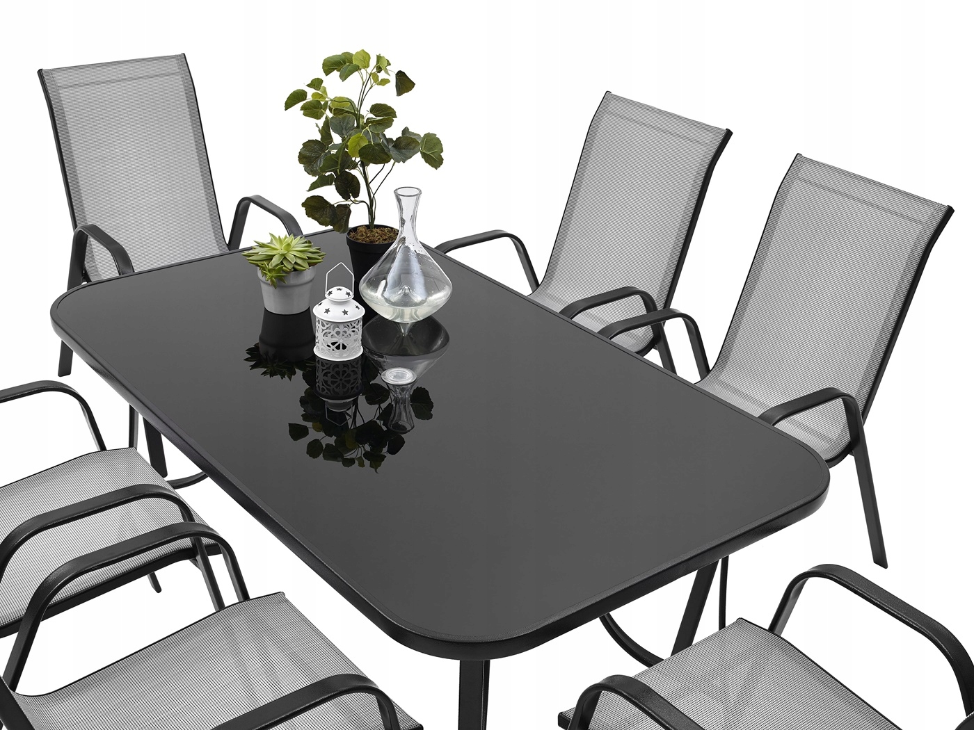 MEBLE OGRODOWE ZESTAW STÓŁ 6+1 NA TARAS BALKON Producent inna