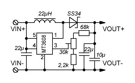 PRZETWORNICA STEP UP 5V - 28V DC 2A MT3608 Rodzaj zasilacz
