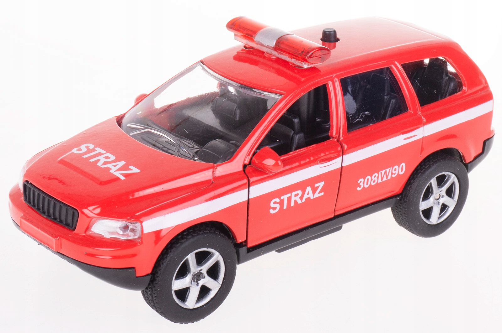 STRAŻ POŻARNA VOLVO METAL ŚWIATŁO LEKTOR PL Marka inna