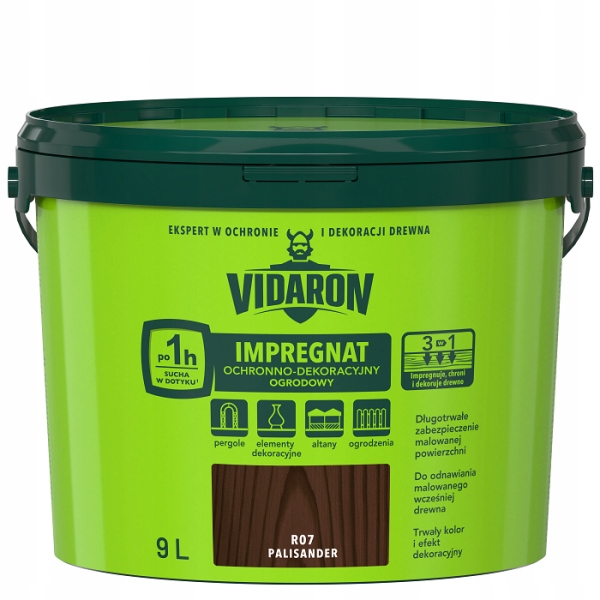 Vidaron Ochronno Dekoracyjny Ogrodowy R07 Palisander 9L
