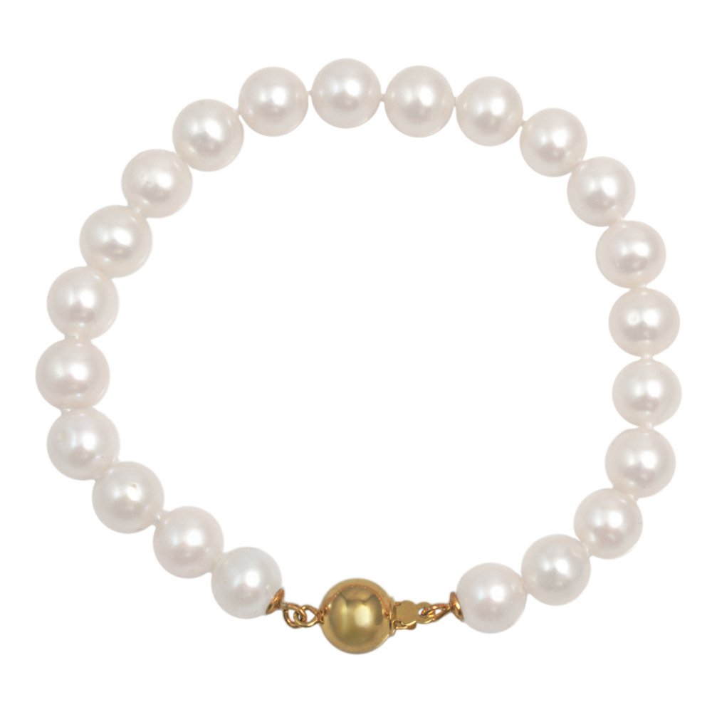 Klasický Zlatý Náramek Z Pravých Perel