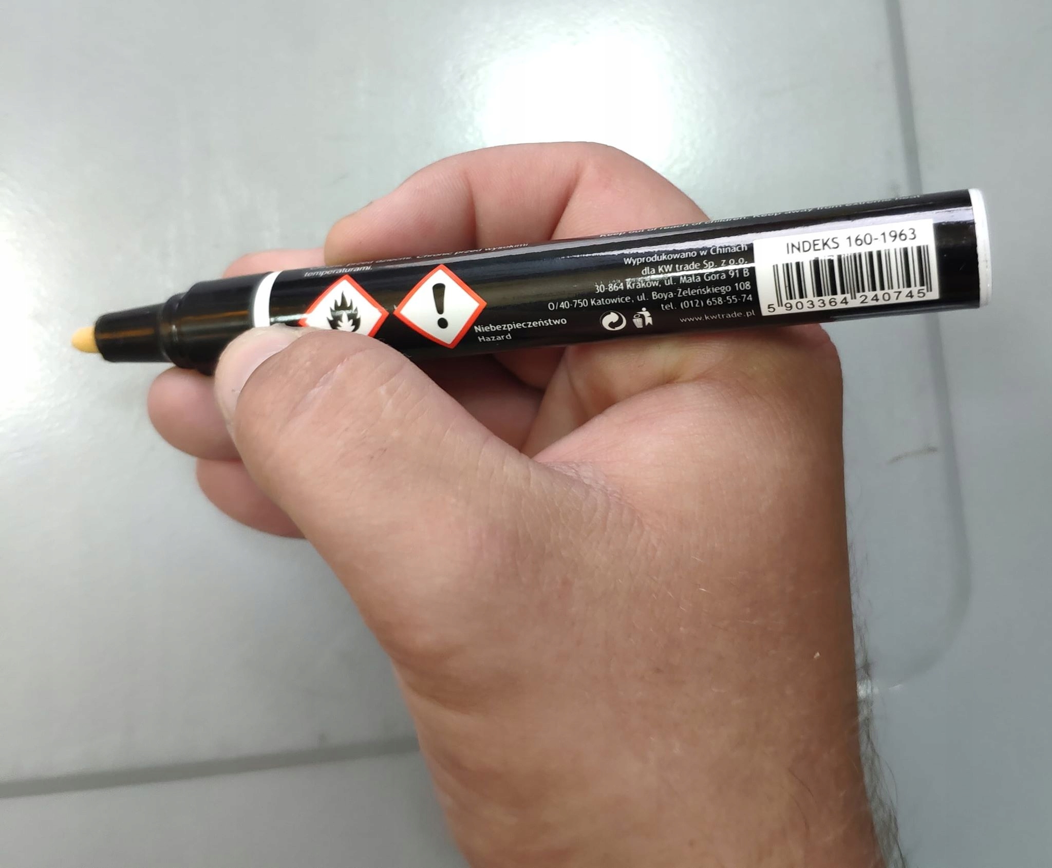 

Marker olejowy, profesjonalny, wodoodporny, czarny