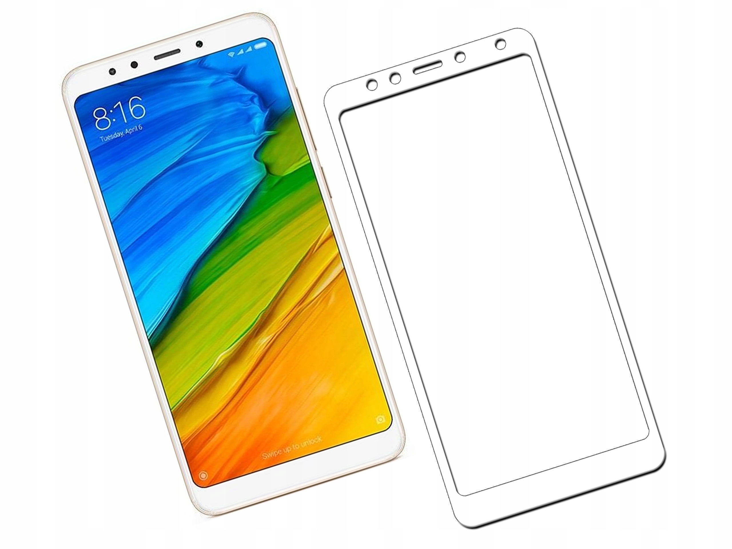 

Szkło hartowane 3D 9H Xiaomi Redmi 5 Białe