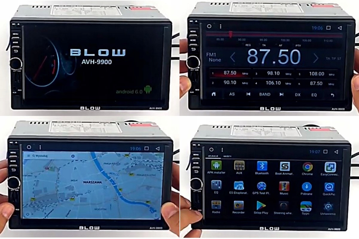 Radio samochodowe mp5 2-DIN LCD 7 dotykowy ekran Blow Alltronix