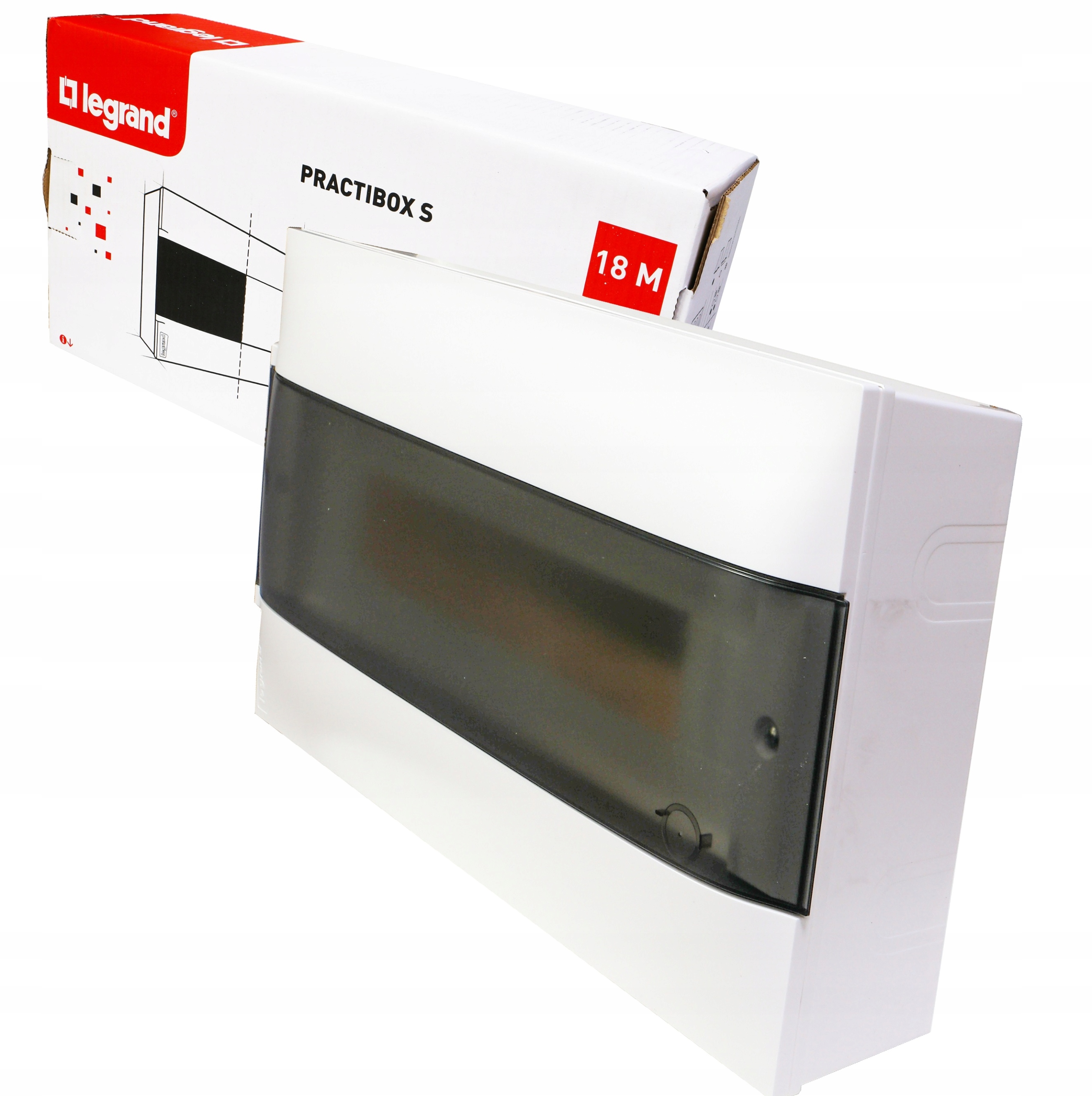 Nástěnný rozvaděč 1x18 S-18 N+pe dveře 137436