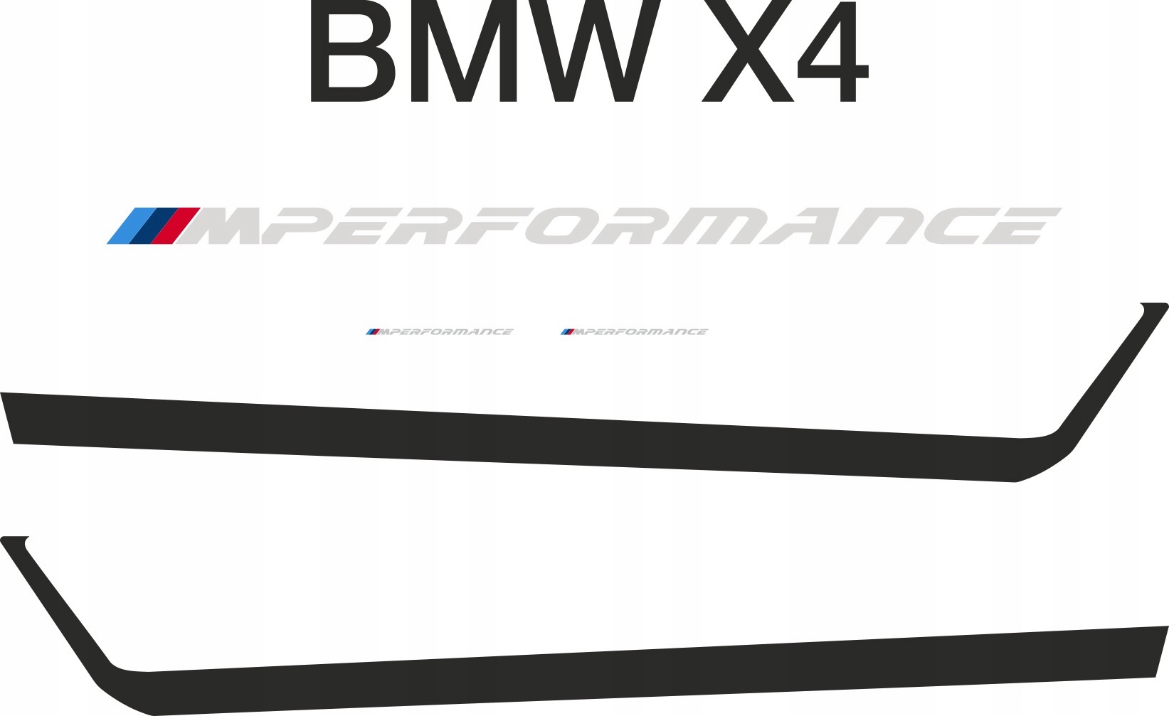 Naklejki na BMW X4 Performance FOLIA DLUGOLETNIA