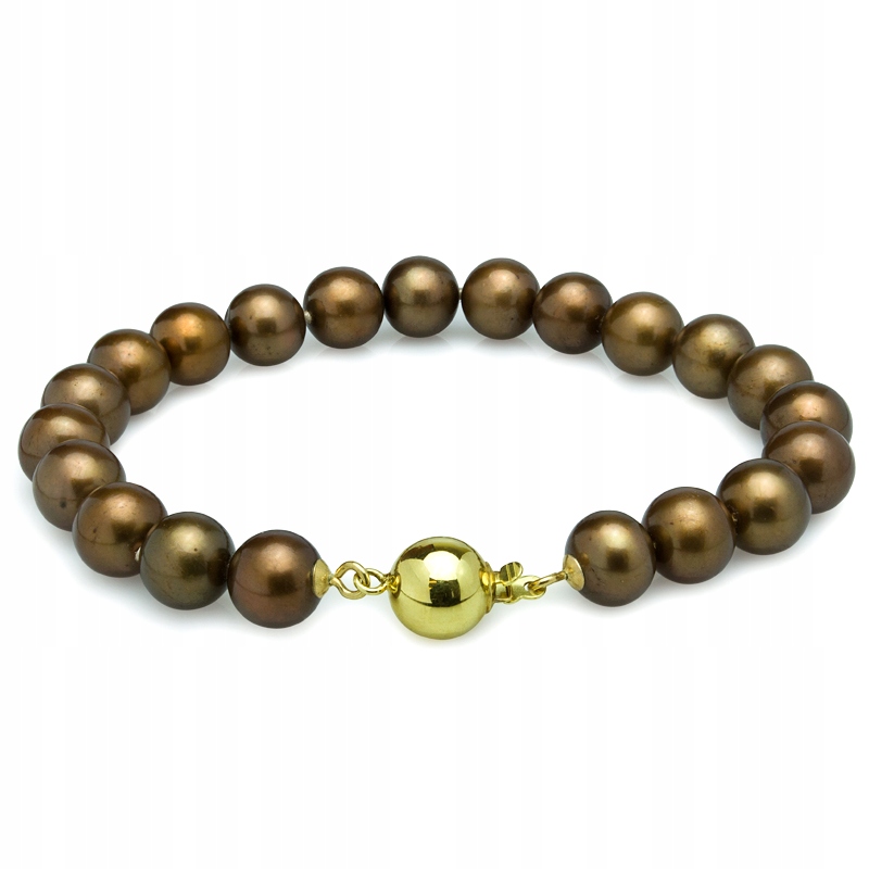 Jedinečný Náramek Z Hnědých Pravých Perel