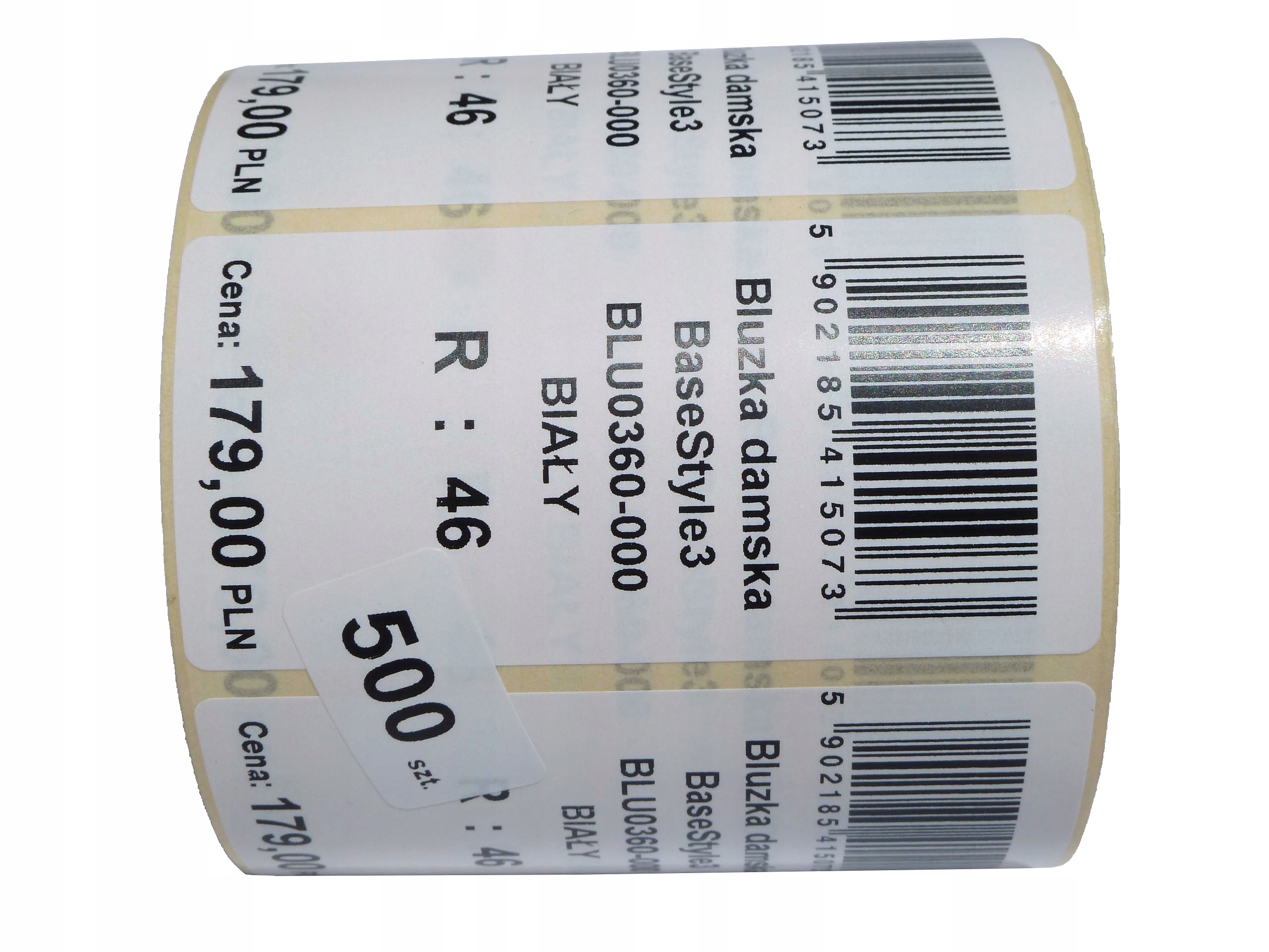 

Wizytówki lepinki 76x38 nalepki kody Ce metki 500s