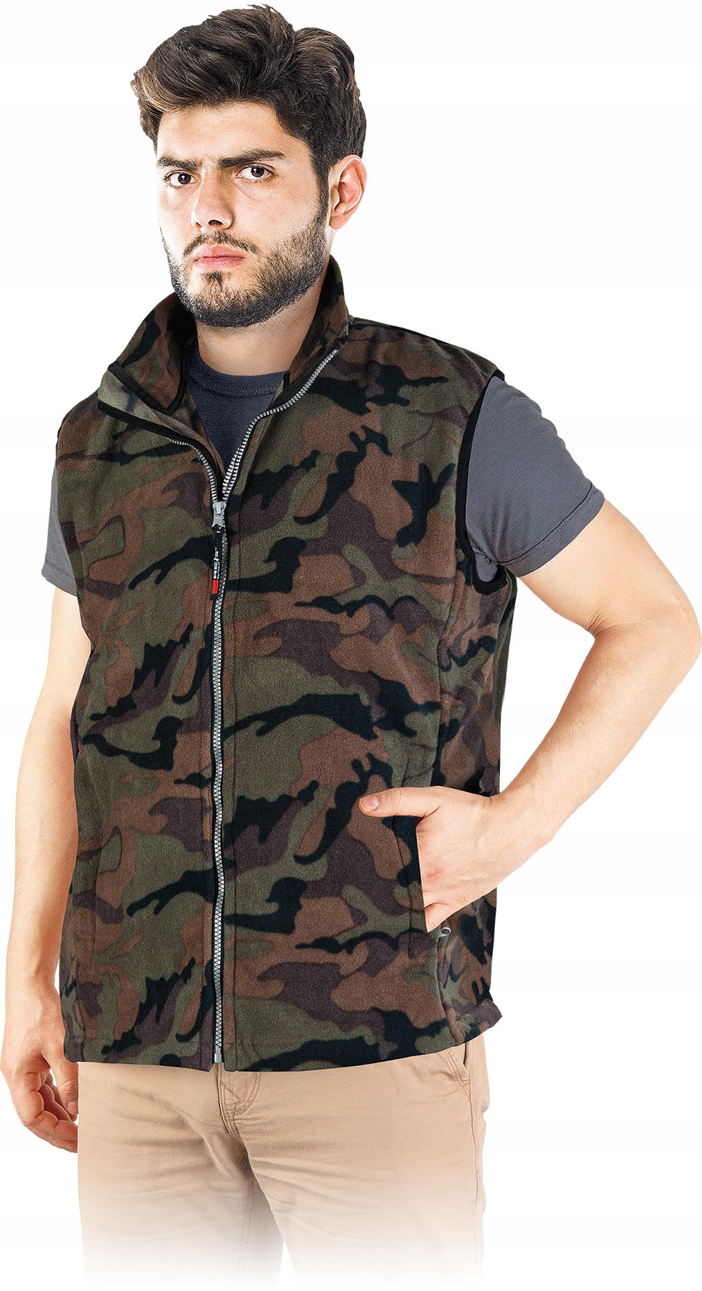 

Bezrękawnik męski z polaru Reis Vhoney