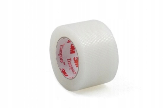 Taśma 3M TRANSPORE transparentna perforowana