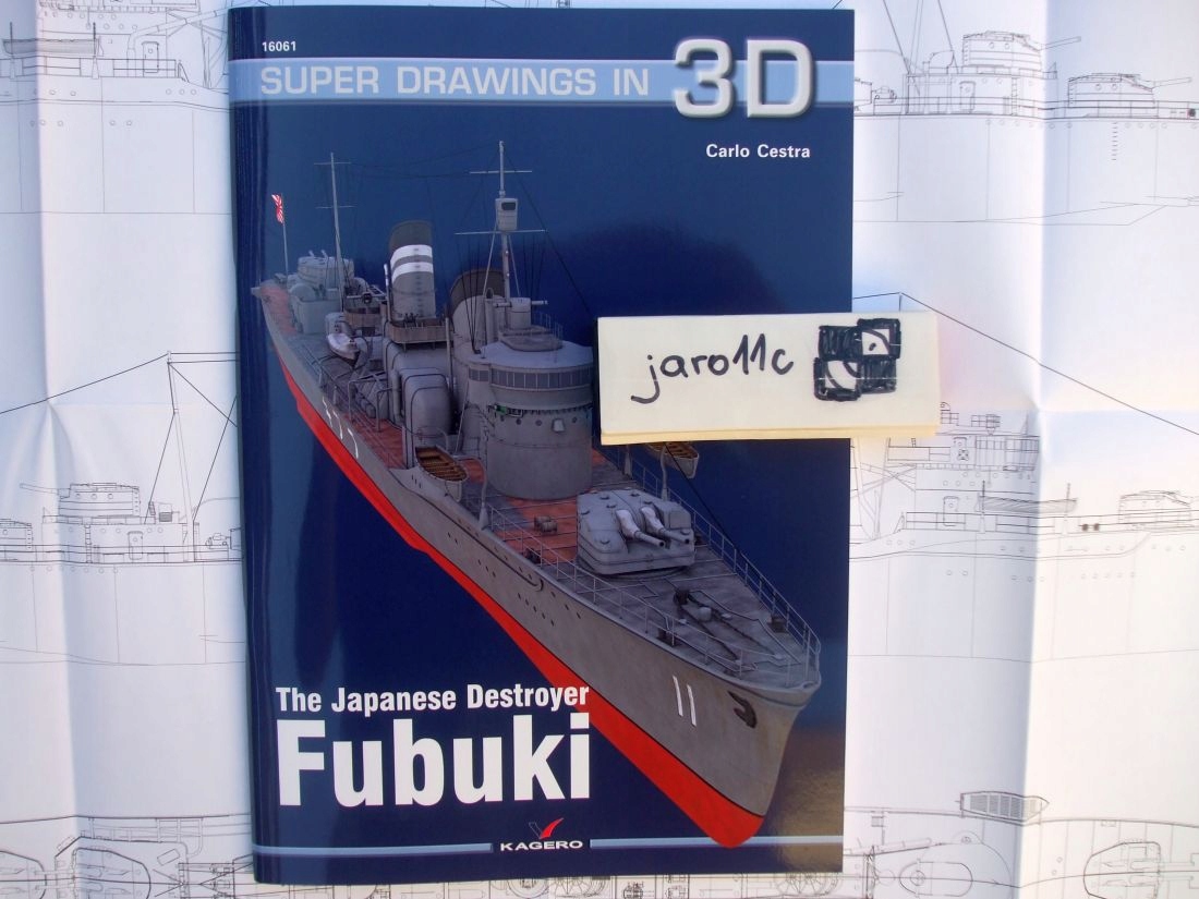 Japonský torpédoborec Fubuki Kagero 3D