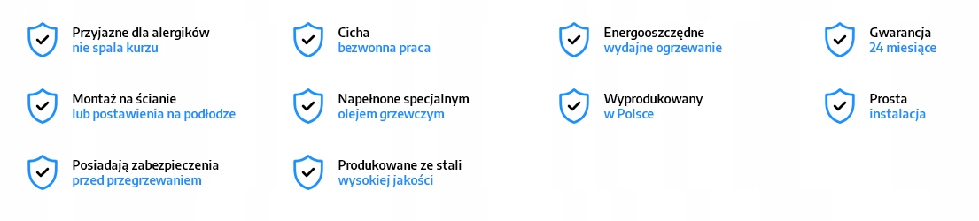 Grzejnik elektryczny olejowy 600 W PL ELPE Moc grzewcza 600 W