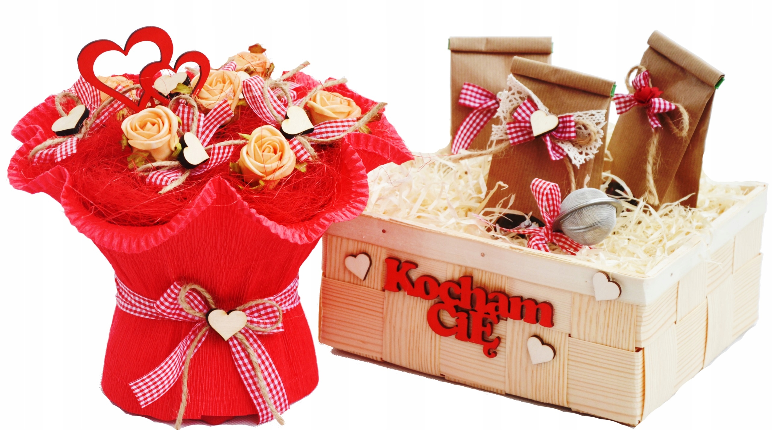 na Walentynki Herbata Bukiet